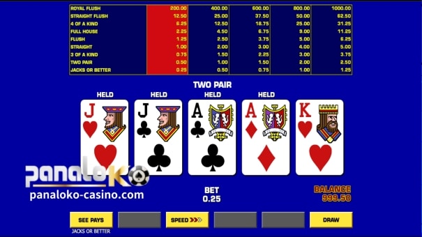 PanaloKO Online Casino-Video Poker 1