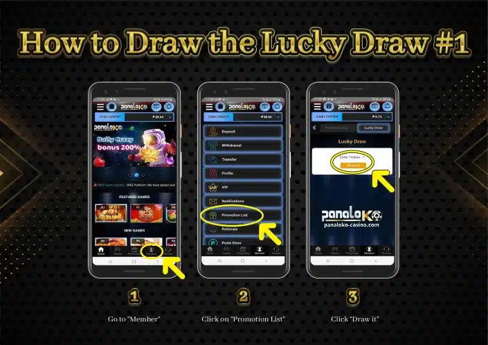 Paano Gumuhit ng mga tiket sa Lucky Draw?